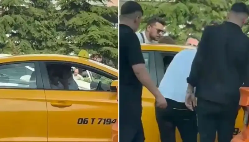 Trafikteki Tartışma Sonrası Taksi Şoförüne Şok Yumruk