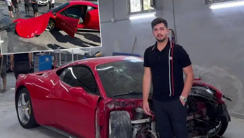 Hurdaya Dönüşen 15 Milyonluk Ferrari: Sahibi Duygularını Paylaştı