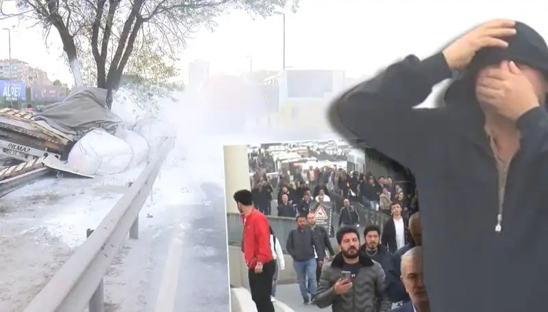 D-100 Karayolu'nda Şok Kaza: Alçı Yüklü TIR Bariyerlere Çarptı