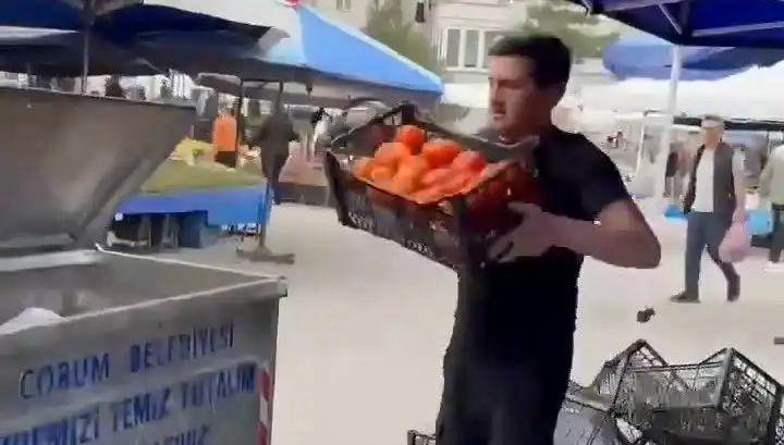 Domatesleri Çöpe Döken Pazarcıya Uygulanan Rekor Para Cezası