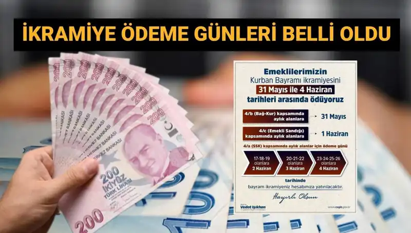 Emeklilere Bayram İkramiyeleri İçin Tarih Açıklandı: Ne Zaman Ödenecek?